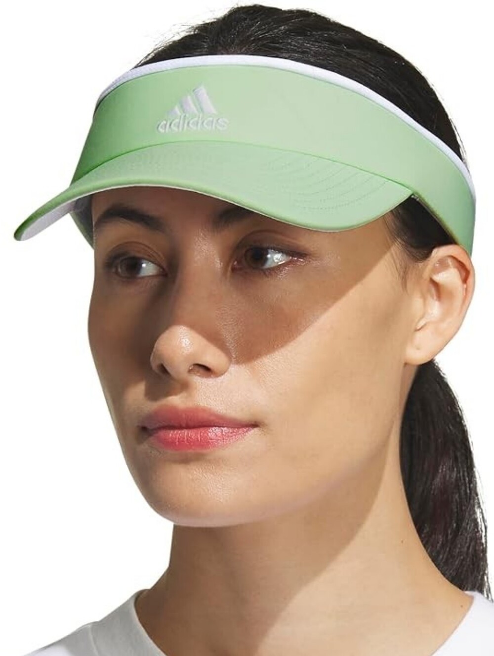adidas Light Green and White Women's Sport Visor